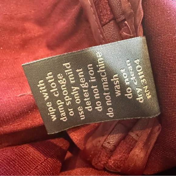 The Limited Wonen Faux Suede Pieced Open Moto Jacket Oxblood Red 2X - Picture 15 of 16